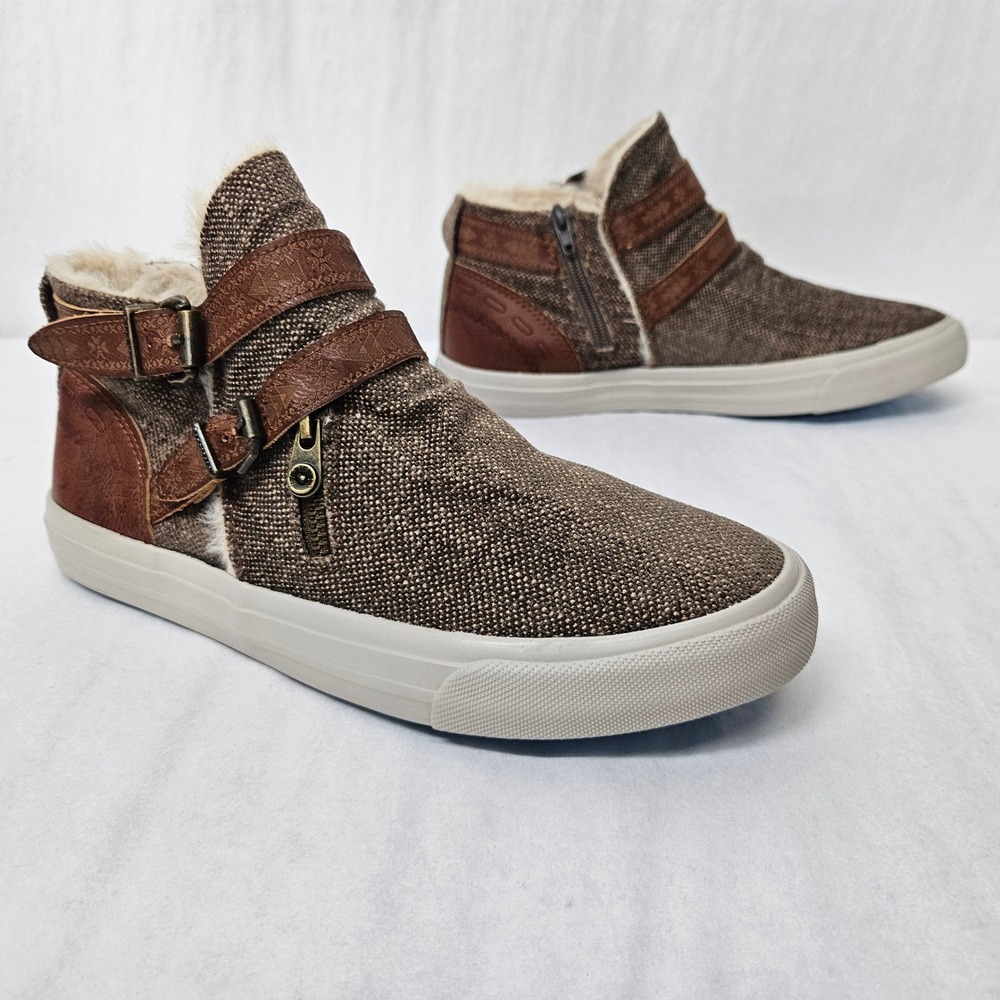 Blowfish Malibu Mojo-B SHR Comfort Shoes 13873 Brown Gray Women's Size 8.5
